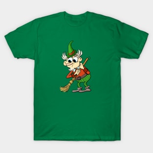 dwarf who diligently cleans T-Shirt